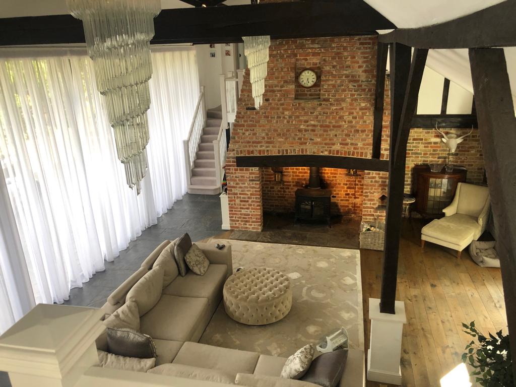 Voile Curtains Barn Conversion